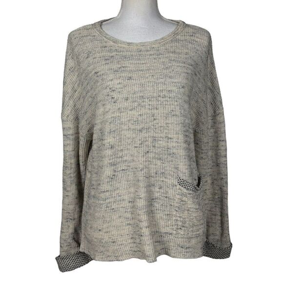 Habitat Clothes To Live In Sweater Size Small Tan Minimalist Neutral Artsy Cozy - Picture 1 of 8